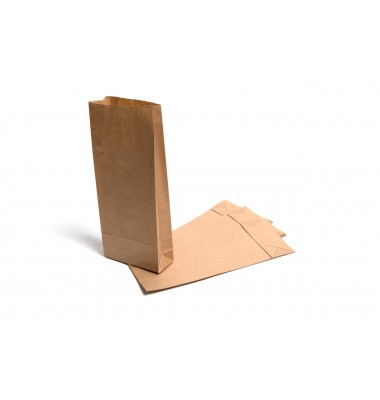 Brown Block Bottom Bags 150x65x310mm